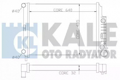 KALE OTO RADYATOR 351600 -  Радиатор, охлаждение двигателя